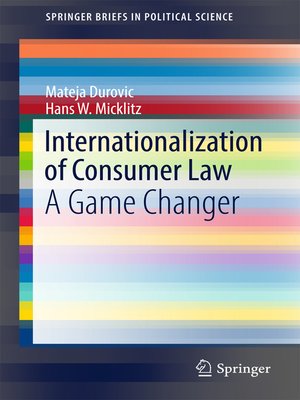 cover image of Internationalization of Consumer Law